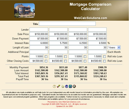 CompareMortgagePayments